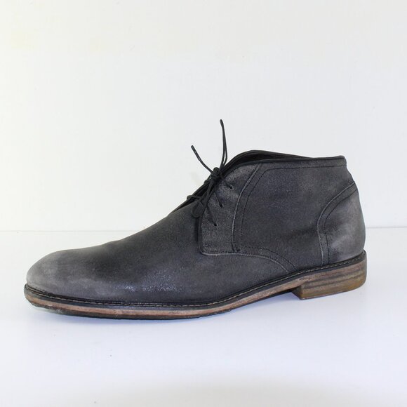 John Varvatos Distressed Grey Chukka Boots (11 US) - Picture 1 of 11